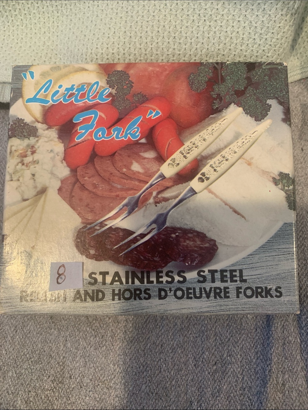 Little Fork Stainless Steel Hors d'Oeuvre Forks - Ivory Handles